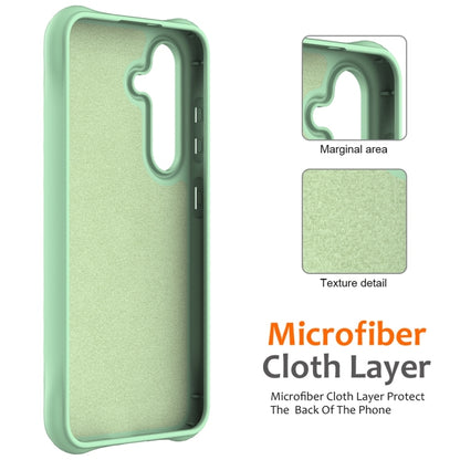 For Samsung Galaxy S25+ 5G Wave Texture MagSafe Magnetic Liquid Silicone Phone Case(Green) - Galaxy S25+ 5G Cases by PMC Jewellery | Online Shopping South Africa | PMC Jewellery | Buy Now Pay Later Mobicred