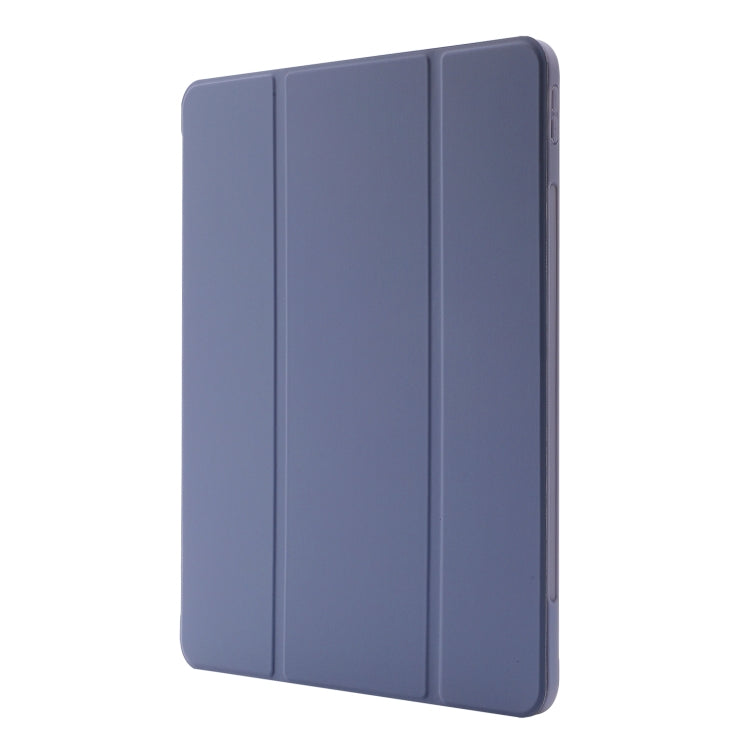 For iPad Air 13 2024 Skin Feel Tri-fold Leather Tablet Case with Pen Slot(Lavender) - iPad Air 13 2024 Cases by PMC Jewellery | Online Shopping South Africa | PMC Jewellery | Buy Now Pay Later Mobicred