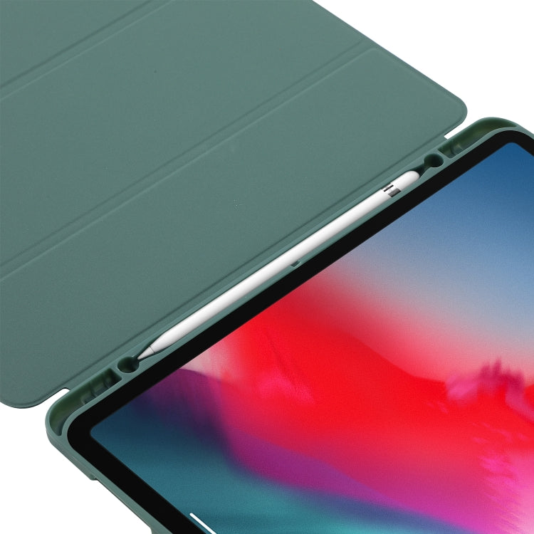 For iPad Pro 11 2024 Skin Feel Tri-fold Leather Tablet Case with Pen Slot(Lavender) - iPad Pro 11 2024 Cases by PMC TechLife | Online Shopping South Africa | PMC TechLife | Buy Now Pay Later Mobicred