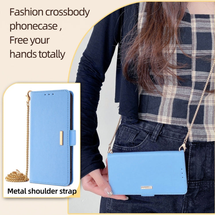 For Xiaomi Redmi K70 5G / K70 Pro 5G Crossbody Chain Leather Phone Case(Blue) - K70 Pro Cases by PMC Jewellery | Online Shopping South Africa | PMC Jewellery | Buy Now Pay Later Mobicred