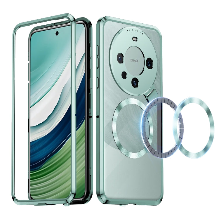 For Huawei Mate 60 Aromatherapy Holder Single-sided MagSafe Magnetic Phone Case(Green) - Huawei Cases by PMC TechLife | Online Shopping South Africa | PMC TechLife | Buy Now Pay Later Mobicred