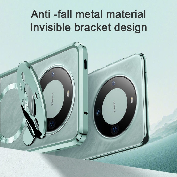 For Huawei Mate 60 Aromatherapy Holder Single-sided MagSafe Magnetic Phone Case(Green) - Huawei Cases by PMC TechLife | Online Shopping South Africa | PMC TechLife | Buy Now Pay Later Mobicred