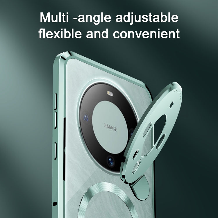 For Huawei Mate 60 Aromatherapy Holder Single-sided MagSafe Magnetic Phone Case(Green) - Huawei Cases by PMC TechLife | Online Shopping South Africa | PMC TechLife | Buy Now Pay Later Mobicred