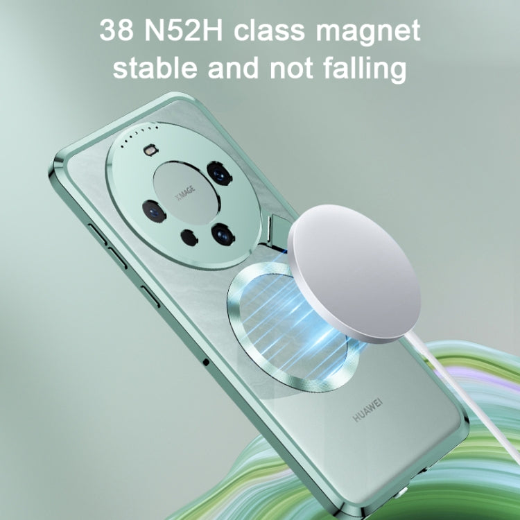 For Huawei Mate 60 Aromatherapy Holder Single-sided MagSafe Magnetic Phone Case(Green) - Huawei Cases by PMC TechLife | Online Shopping South Africa | PMC TechLife | Buy Now Pay Later Mobicred