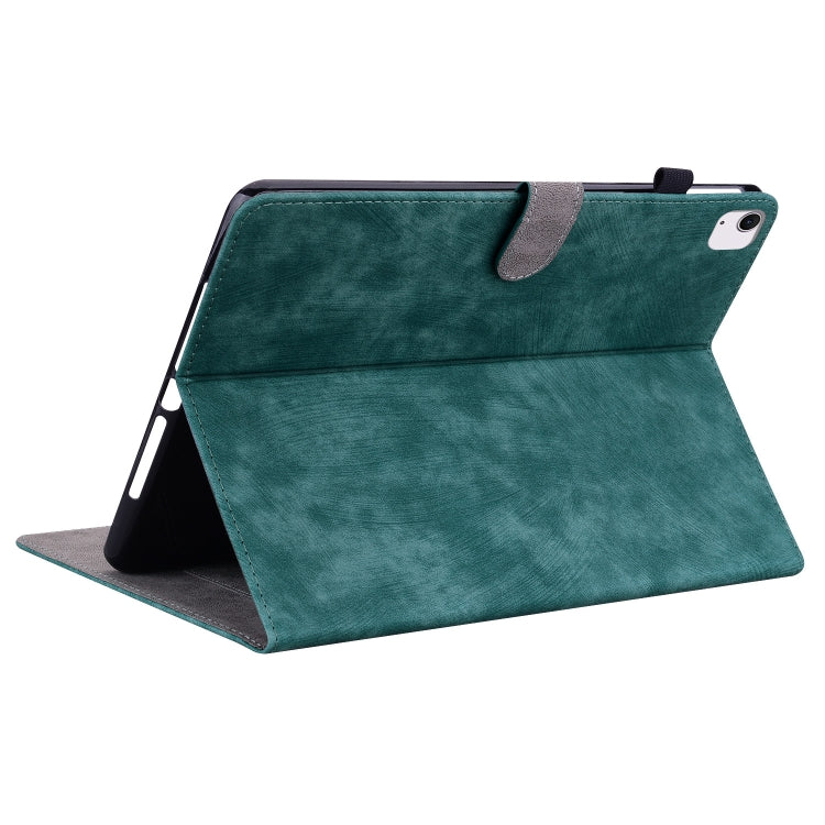 For iPad Air 13 2024 Embossed Tiger Pattern Leather Tablet Case(Dark Green) - iPad Air 13 2024 Cases by PMC Jewellery | Online Shopping South Africa | PMC Jewellery | Buy Now Pay Later Mobicred