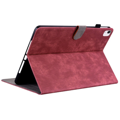 For iPad Air 11 2024 Embossed Tiger Pattern Leather Tablet Case(Red) - iPad Air 11 2024 Cases by PMC Jewellery | Online Shopping South Africa | PMC Jewellery | Buy Now Pay Later Mobicred