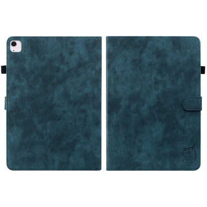 For iPad Air 11 2024 Embossed Tiger Pattern Leather Tablet Case(Dark Blue) - iPad Air 11 2024 Cases by PMC Jewellery | Online Shopping South Africa | PMC Jewellery | Buy Now Pay Later Mobicred