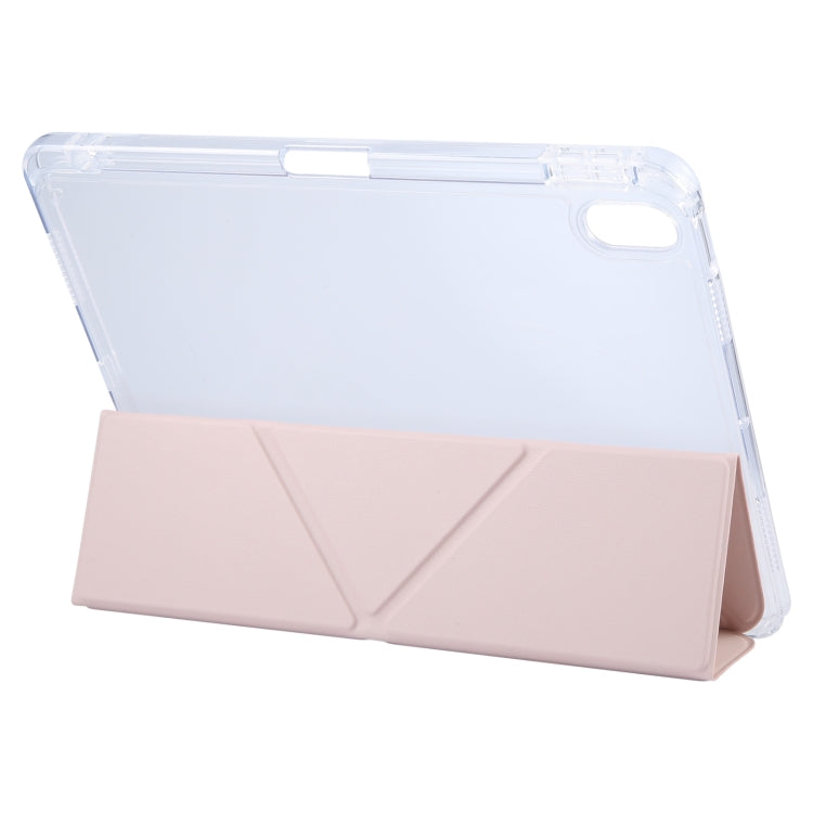 For iPad 10.2 2021 / 2020 / 2019 GEBEI Deformation Leather Tablet Case(Pink) - free shipping - PMc TechLife - Order now!