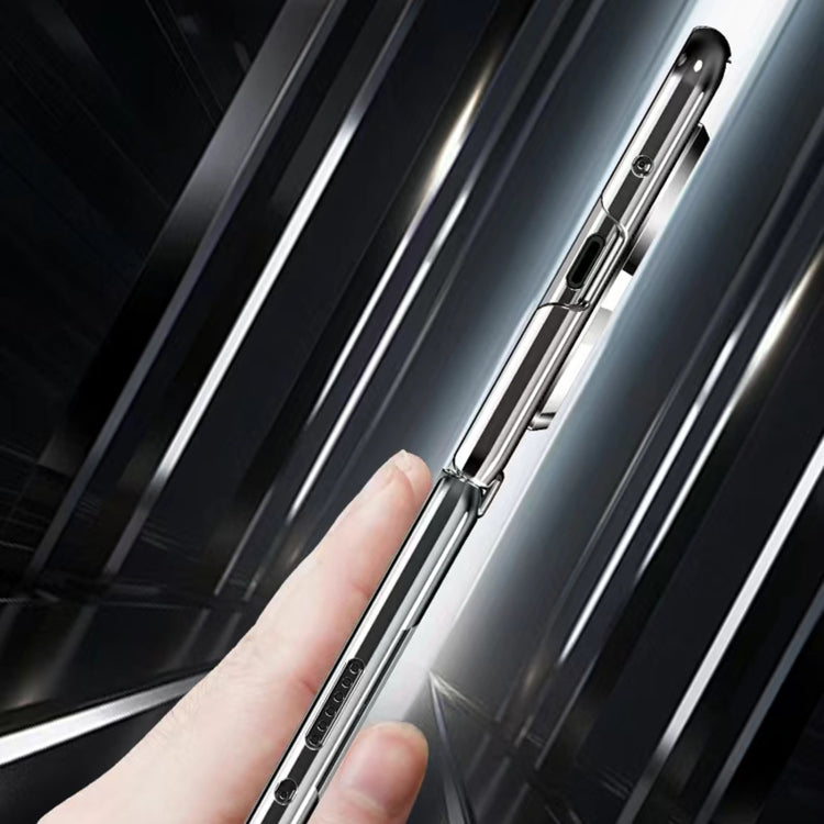 For Huawei Mate X5 Integrated Plating PC Leather Texture Full Coverage Fold Shockproof Phone Case(Black) - Huawei Cases by PMC TechLife | Online Shopping South Africa | PMC TechLife | Buy Now Pay Later Mobicred