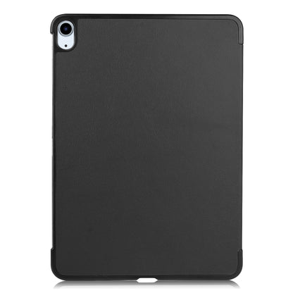 For iPad Air 11 2024 Custer Pure Color 3-Fold Holder Smart Leather Tablet Case(Black) - iPad Air 11 2024 Cases by PMC Jewellery | Online Shopping South Africa | PMC Jewellery | Buy Now Pay Later Mobicred