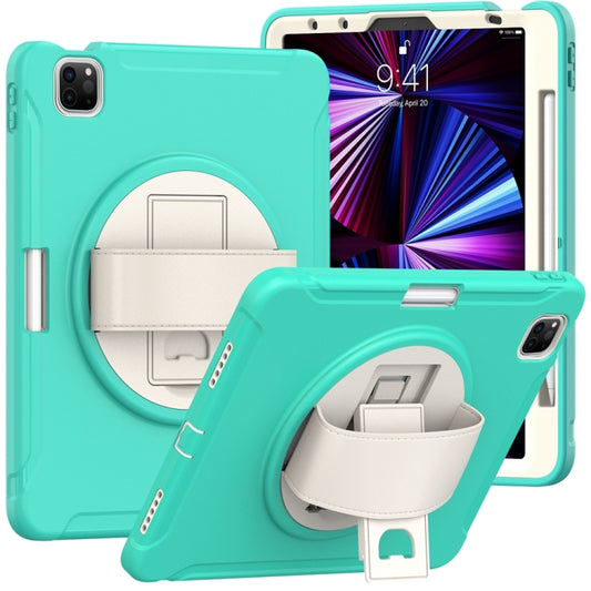 For iPad Pro 11 2024 Spider Wheel Silicone Hybrid PC Tablet Case(Mint Green) - iPad Pro 11 2024 Cases by PMC Jewellery | Online Shopping South Africa | PMC Jewellery | Buy Now Pay Later Mobicred