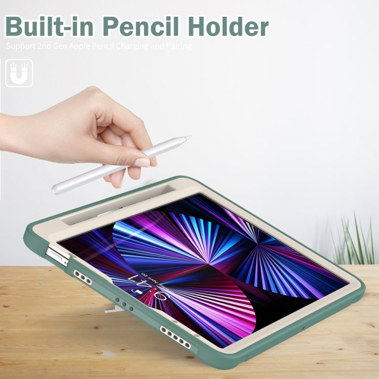 For iPad Air 11 2024 / Air 11 2025 Spider Wheel Silicone Hybrid PC Tablet Case(Emerald Green) - iPad Air 11 2025 / 2024 Cases by PMC Jewellery | Online Shopping South Africa | PMC Jewellery | Buy Now Pay Later Mobicred