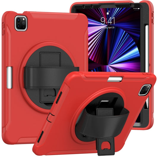 For iPad Air 11 2024 Spider Wheel Silicone Hybrid PC Tablet Case(Red) - iPad Air 11 2024 Cases by PMC Jewellery | Online Shopping South Africa | PMC Jewellery | Buy Now Pay Later Mobicred
