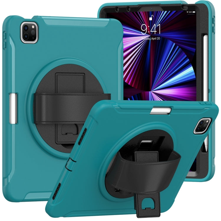 For iPad Air 11 2024 / Air 11 2025 Spider Wheel Silicone Hybrid PC Tablet Case(Blue) - iPad Air 11 2025 / 2024 Cases by PMC TechLife | Online Shopping South Africa | PMC TechLife | Buy Now Pay Later Mobicred