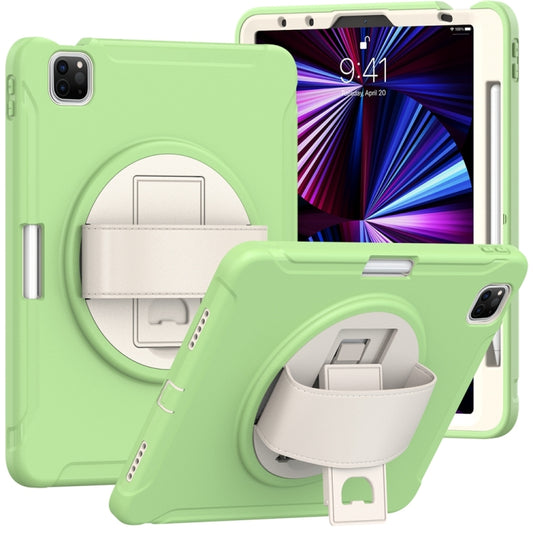 For iPad Air 11 2024 Spider Wheel Silicone Hybrid PC Tablet Case(Matcha Green) - iPad Air 11 2024 Cases by PMC Jewellery | Online Shopping South Africa | PMC Jewellery | Buy Now Pay Later Mobicred