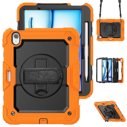 For iPad Air 11 2024 Silicone + PC Tablet Protective Case(Orange+Black) - iPad Air 11 2024 Cases by PMC Jewellery | Online Shopping South Africa | PMC Jewellery | Buy Now Pay Later Mobicred