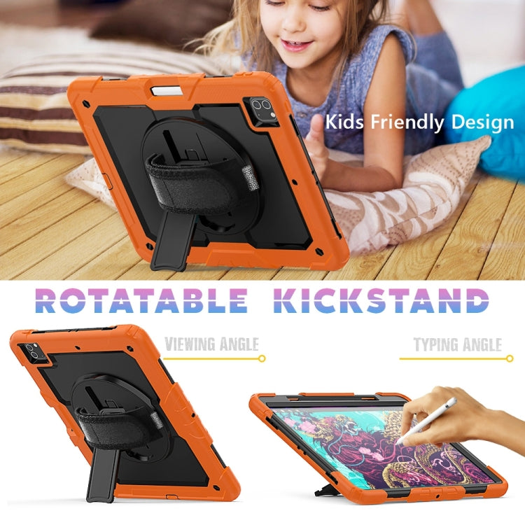 For iPad Pro 13 2024 Silicone Hybrid PC Tablet Protective Case(Orange+Black) - iPad Pro 13 2024 Cases by PMC TechLife | Online Shopping South Africa | PMC TechLife | Buy Now Pay Later Mobicred