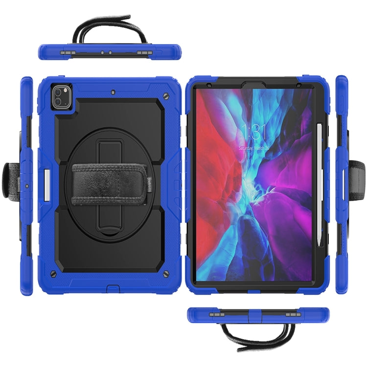 For iPad Pro 13 2024 Silicone Hybrid PC Tablet Protective Case(Black+Dark Blue) - iPad Pro 13 2024 Cases by PMC TechLife | Online Shopping South Africa | PMC TechLife | Buy Now Pay Later Mobicred