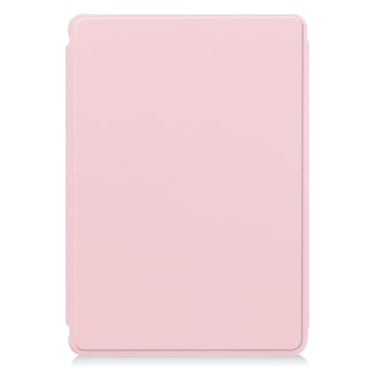 For iPad Air 13 2024 Transparent Rotation Smart Leather Tablet Case with Keyboard(Pink) - iPad Air 13 2024 Cases by PMC Jewellery | Online Shopping South Africa | PMC Jewellery | Buy Now Pay Later Mobicred