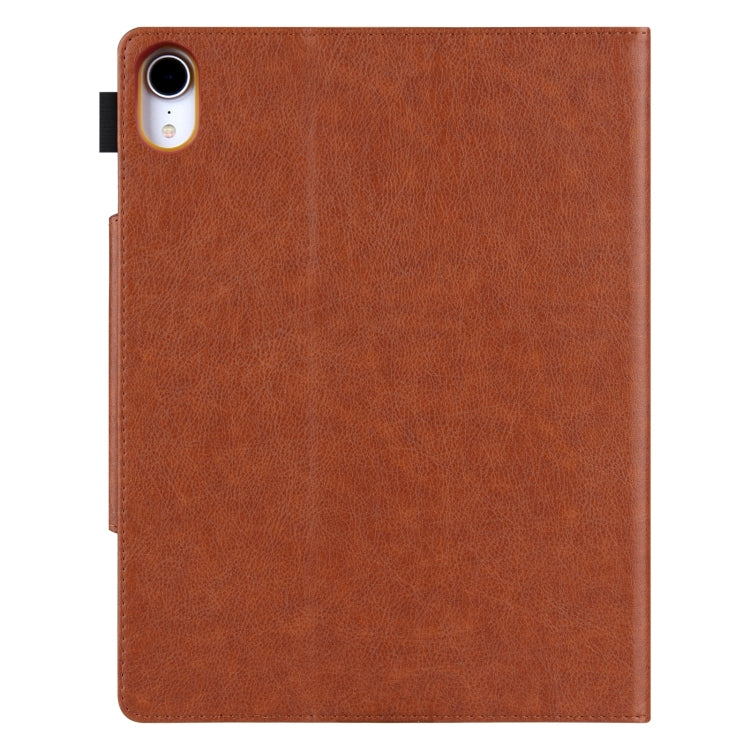 For iPad Pro 13 2024 Solid Color Metal Buckle Leather Smart Tablet Case(Brown) - free shipping - PMC TechLife - Order now!