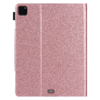 For iPad Pro 11 2024 Glitter Metal Buckle Leather Smart Tablet Case(Rose Gold) - iPad Pro 11 2024 Cases by PMC Jewellery | Online Shopping South Africa | PMC Jewellery | Buy Now Pay Later Mobicred