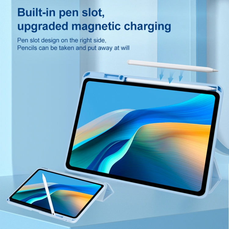 For Huawei MatePad Air 11.5 2023 Clear Acrylic Deformation Leather Tablet Case(Ice Blue) - Huawei by PMC TechLife | Online Shopping South Africa | PMC TechLife | Buy Now Pay Later Mobicred