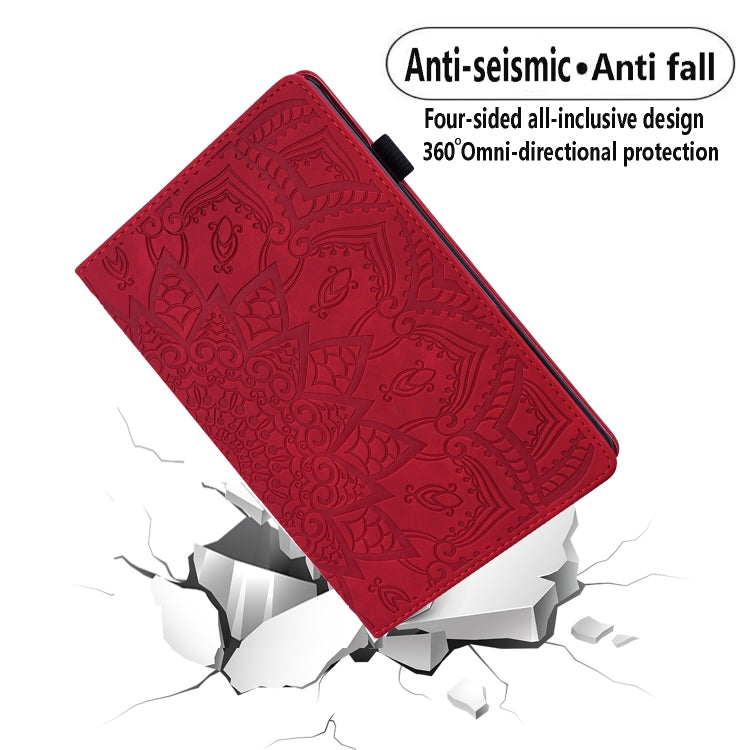For iPad Pro 11 2024 Calf Texture Embossed Leather Tablet Case(Red) - iPad Pro 11 2024 Cases by PMC TechLife | Online Shopping South Africa | PMC TechLife | Buy Now Pay Later Mobicred
