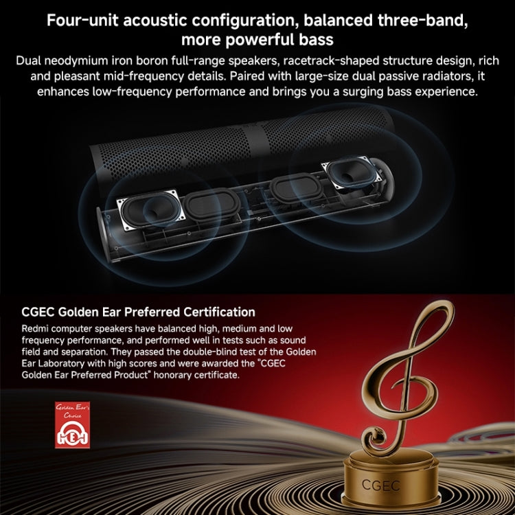 Xiaomi Redmi Computer Bluetooth Speaker with RGB Ambience Light(Black) - free shipping - PMC Jewellery - Order now!