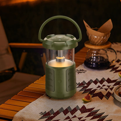 Borofone BP19 Travel Outdoor Bt Speaker With Camping Light(Green) - Desktop Speaker by Borofone | Online Shopping South Africa | PMC Jewellery | Buy Now Pay Later Mobicred