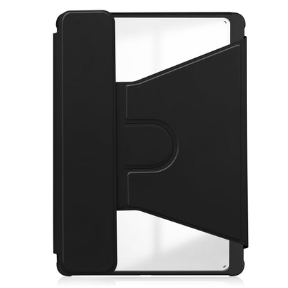 For iPad Pro 13 2024 Transparent Rotation Smart Leather Tablet Case(Black) - iPad Pro 13 2024 Cases by PMC Jewellery | Online Shopping South Africa | PMC Jewellery | Buy Now Pay Later Mobicred