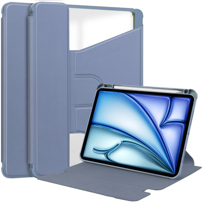 For iPad Air 13 2024 Transparent Rotation Smart Leather Tablet Case(Lavender) - iPad Air 13 2024 Cases by PMC Jewellery | Online Shopping South Africa | PMC Jewellery | Buy Now Pay Later Mobicred