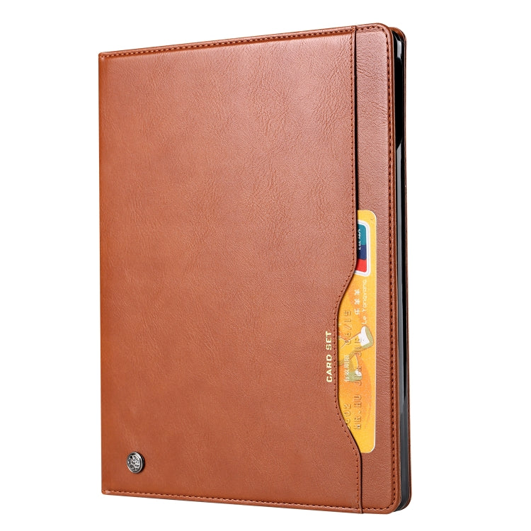 For iPad Pro 13 2024 Knead Skin Texture Horizontal Flip Leather Smart Tablet Case(Brown) - iPad Pro 13 2024 Cases by PMC TechLife | Online Shopping South Africa | PMC TechLife | Buy Now Pay Later Mobicred