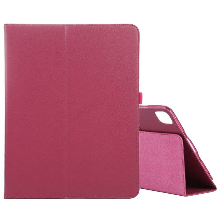 For iPad Air 11 2024 Litchi Texture Solid Color Leather Tablet Case(Rose Red) - iPad Air 11 2024 Cases by PMC Jewellery | Online Shopping South Africa | PMC Jewellery | Buy Now Pay Later Mobicred