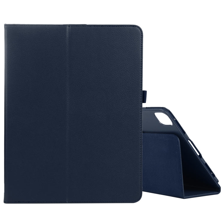 For iPad Air 11 2024 Litchi Texture Solid Color Leather Tablet Case(Dark Blue) - iPad Air 11 2024 Cases by PMC Jewellery | Online Shopping South Africa | PMC Jewellery | Buy Now Pay Later Mobicred