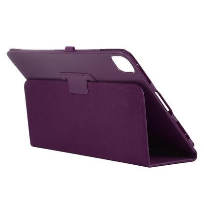 For iPad Air 11 2024 Litchi Texture Solid Color Leather Tablet Case(Purple) - iPad Air 11 2024 Cases by PMC Jewellery | Online Shopping South Africa | PMC Jewellery | Buy Now Pay Later Mobicred