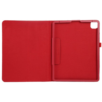 For iPad Air 11 2024 Litchi Texture Solid Color Leather Tablet Case(Red) - iPad Air 11 2024 Cases by PMC Jewellery | Online Shopping South Africa | PMC Jewellery | Buy Now Pay Later Mobicred