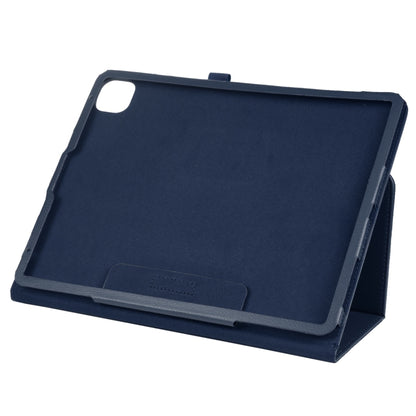 For iPad Pro 11 2024 Litchi Texture Solid Color Leather Tablet Case(Dark Blue) - iPad Pro 11 2024 Cases by PMC Jewellery | Online Shopping South Africa | PMC Jewellery | Buy Now Pay Later Mobicred