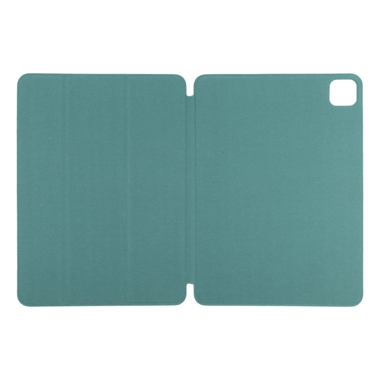 For iPad Pro 13 2024 Double-sided Clip Non-buckle Magnetic PU Smart Tablet Case(Green) - iPad Air 13 2024 Cases by PMC Jewellery | Online Shopping South Africa | PMC Jewellery | Buy Now Pay Later Mobicred