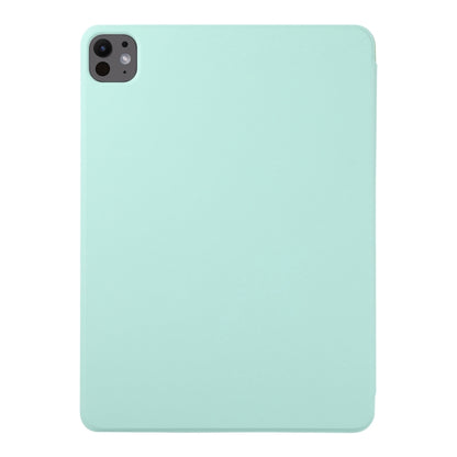 For iPad Pro 11 2024 Double-sided Clip Non-buckle Magnetic PU Smart Tablet Case(Light Green) - iPad Pro 11 2024 Cases by PMC Jewellery | Online Shopping South Africa | PMC Jewellery | Buy Now Pay Later Mobicred