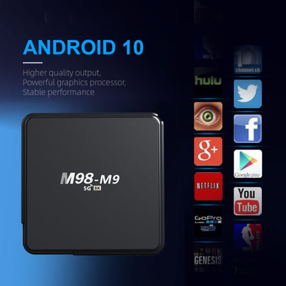 M98-M9 Quad-core ARM Cortex-A53 WiFi Bluetooth 4K HD Android TV Box, RAM:2GB+8GB(AU Plug) - Allwinner H3 by PMC Jewellery | Online Shopping South Africa | PMC Jewellery | Buy Now Pay Later Mobicred