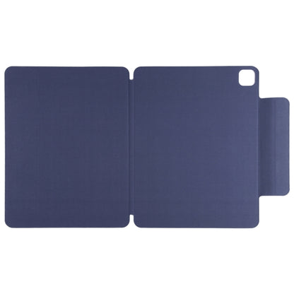 For iPad Pro 13 2024 Double-sided Clip Fixed Buckle Magnetic PU Leather Smart Tablet Case(Dark Blue) - iPad Pro 13 2024 Cases by PMC Jewellery | Online Shopping South Africa | PMC Jewellery | Buy Now Pay Later Mobicred