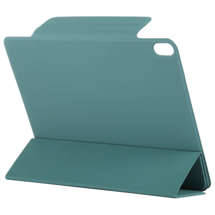 For iPad Air 11 2024 Double-sided Clip Fixed Buckle Magnetic PU Leather Smart Tablet Case(Green) - iPad Air 11 2024 Cases by PMC Jewellery | Online Shopping South Africa | PMC Jewellery | Buy Now Pay Later Mobicred