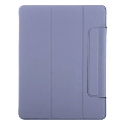 For iPad Air 11 2024 Double-sided Clip Fixed Buckle Magnetic PU Leather Smart Tablet Case(Purple) - iPad Air 11 2024 Cases by PMC Jewellery | Online Shopping South Africa | PMC Jewellery | Buy Now Pay Later Mobicred