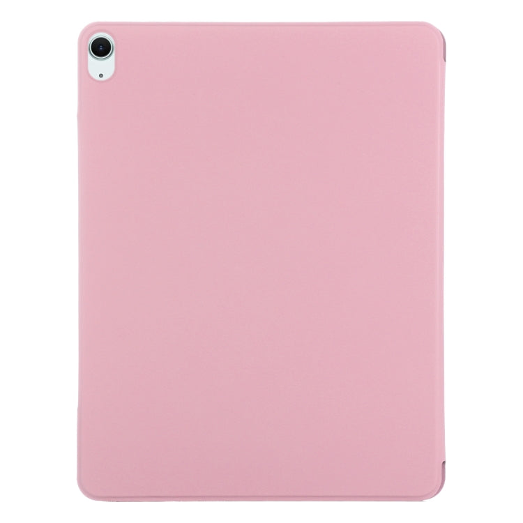 For iPad Air 11 2024 Double-sided Clip Fixed Buckle Magnetic PU Leather Smart Tablet Case(Light Pink) - iPad Air 11 2024 Cases by PMC Jewellery | Online Shopping South Africa | PMC Jewellery | Buy Now Pay Later Mobicred