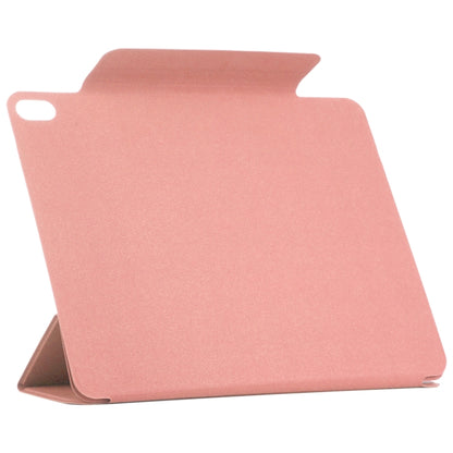 For iPad Air 11 2024 Double-sided Clip Fixed Buckle Magnetic PU Leather Smart Tablet Case(Pink) - iPad Air 11 2024 Cases by PMC Jewellery | Online Shopping South Africa | PMC Jewellery | Buy Now Pay Later Mobicred