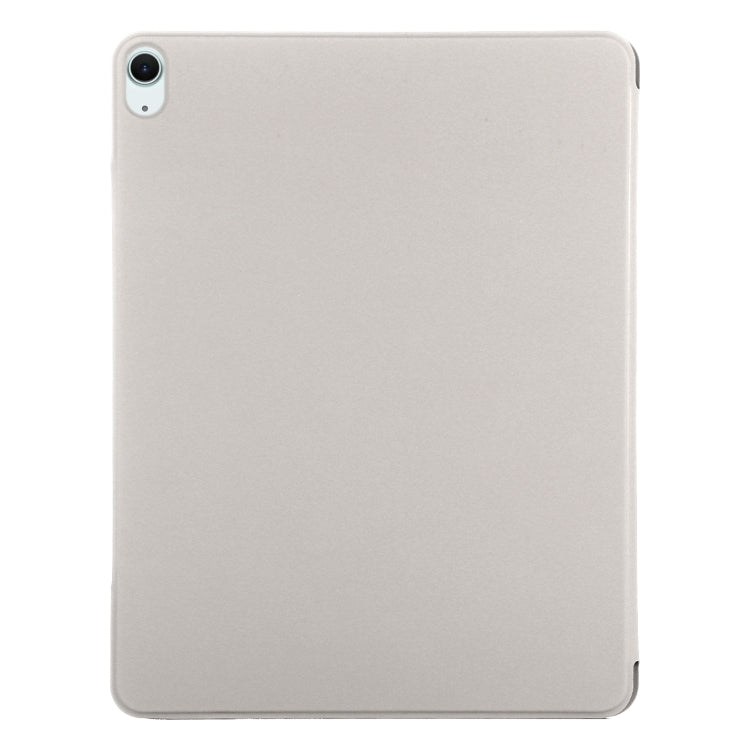 For iPad Air 11 2024 Double-sided Clip Fixed Buckle Magnetic PU Leather Smart Tablet Case(Grey) - iPad Air 11 2024 Cases by PMC Jewellery | Online Shopping South Africa | PMC Jewellery | Buy Now Pay Later Mobicred