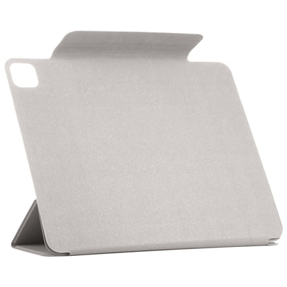 For iPad Pro 11 2024 Double-sided Clip Fixed Buckle Magnetic PU Leather Smart Tablet Case(Grey) - iPad Pro 11 2024 Cases by PMC Jewellery | Online Shopping South Africa | PMC Jewellery | Buy Now Pay Later Mobicred