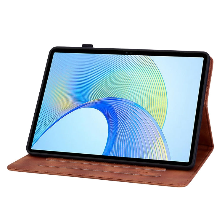 For Honor Pad X8 Pro / X9 2023 Lily Embossed Leather Tablet Case(Brown) - free shipping - PMC TechLife - Order now!