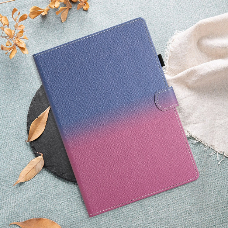 For iPad Pro 11 2024 Stitching Gradient Smart Leather Tablet Case(Blue Rose) - iPad Pro 11 2024 Cases by PMC TechLife | Online Shopping South Africa | PMC TechLife | Buy Now Pay Later Mobicred