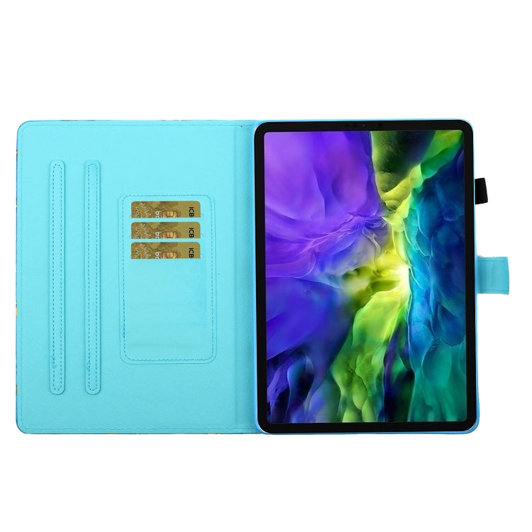 For iPad Pro 11 2024 Coloured Drawing Stitching Smart Leather Tablet Case(Green Butterfly) - free shipping - PMC TechLife - Order now!